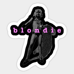 90s Blondie Black Sticker